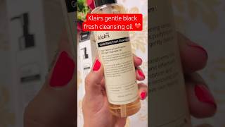 Klairs gentle black fresh cleansing oil klairs cleansingoil makeupremove skincare makeupremover [upl. by Small]