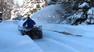 4 wheeler Snow Blower 3 [upl. by Ahsilra]