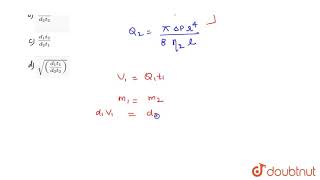 Two liquids of densities d1 and d2 are flowing in identical capillaries under [upl. by Undry]