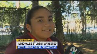 Immokalee Middle School student arrested for threatening to kill other students [upl. by Ereynihc]