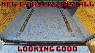 Trekassy ETrack System Install In A Cargo Trailer [upl. by Nomis]