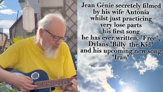 Just practicing very loose Free Dylans Billy and my upcoming new song Iran JeanGénieCartoonist [upl. by Linoel]