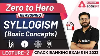 Syllogism Basic Concepts  Reasoning  Adda247 Banking Classes  Lec 2 [upl. by Edea]