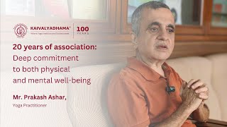 Mr Prakash Ashar  Twodecadelong association  Inspiring narrative kdham100 [upl. by Arraet]