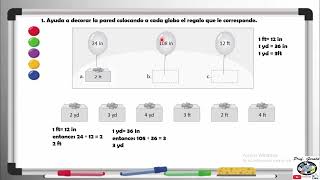 12 CONVERSION ENTRE PULGADAS PÌES Y YARDAS CUADERNO DE EJERCICIOS [upl. by Rudolfo]