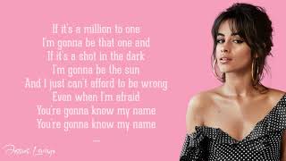 Camila Cabello  Million To One Lyrics [upl. by Oicneconi]