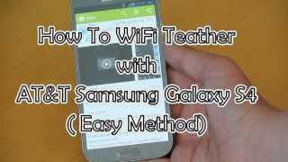 How To WIFI Tether No Root with ATT Samsung Galaxy S4 [upl. by Yllim]