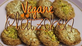 Gesunde Plätzchen backen ohne Ei amp ohne Zucker  vegane Kekse mit Haferflocken [upl. by Kcirddes]