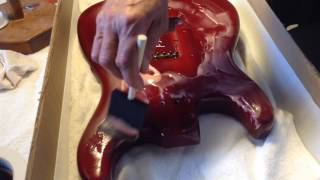 Strat finish stripping with Citristrip part 1 [upl. by Jamilla]