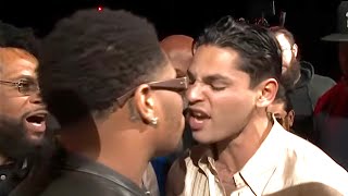 HEATED RYAN GARCIA VS DEVIN HANEY FACE OFF BOTH GO OFF SCREAMING “IMMA KNOCK YOU OUT” [upl. by Sanez]