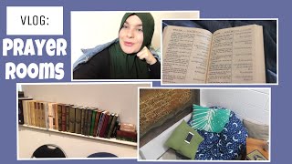 VLOG MUSLIM PRAYER ROOM AT UNIVERSITY TOUR  Samantha J Boyle [upl. by Ier]