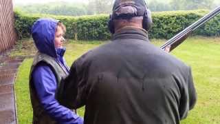 Clay shooting lessons  2nd lesson Tina Shoots British Sporting Clay [upl. by Notnad]