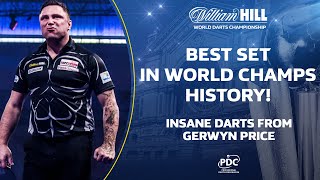 THE BEST SET IN WORLD CHAMPIONSHIP HISTORY Gerwyn Price averages 13664 in a World Championship set [upl. by Ahsiemat]