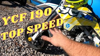 YCF 190 Daytona SuperMoto First Impressions And Top Speed After Sprocket Swap [upl. by Maxy]