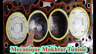 révision moteur essence  كيفية عمل عمرة محرك سيارة revision moteur  Mecanique Mokhtar Tunsie [upl. by Neevan]