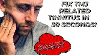 Fix your TMJRelated Tinnitus in 30 seconds  DeltaHealthClinic [upl. by Thurlough312]