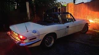 Triumph Stag Sunset Werneth low drive [upl. by Dupaix527]