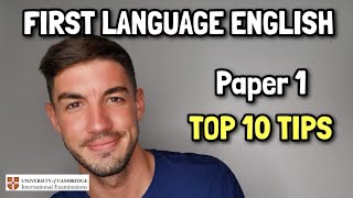 IGCSE First Language English  Paper 1 My Top 10 Tips [upl. by Anisor]