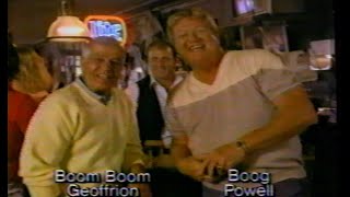 Miller Lite Commercial with Bernie quotBoom Boomquot Geoffrion and John Wesley quotBoogquot Powell  1987 [upl. by Anirba]