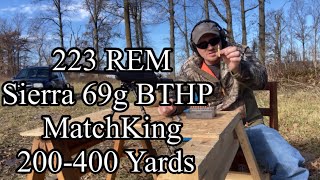 223 Rem Sierra 69g BTHP MatchKing 200400 Yards [upl. by Trula284]