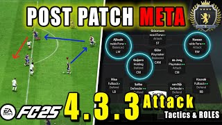 POST PATCH Best 433 4 UNDEFEATED META Custom Tactics 433 Attack  EAFC 25 [upl. by Apple]