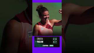 Tennis WTA Dubai 2024 Cirstea vs Paolini shorts [upl. by Riha]