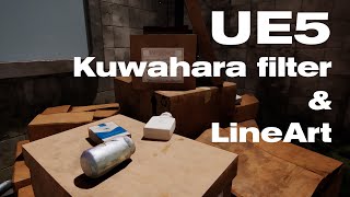 UE5 directional Kuwahara post process filter  LineArt Showcase [upl. by Eseenaj]