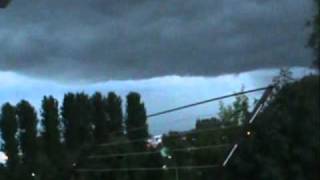 Burza nad Łowiczem 16082010 cz1 [upl. by Yerbua]