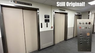 Still Original Otis Touch Elevators in the Shoenberg Pavilion at Barnes Hospital [upl. by Onibas]