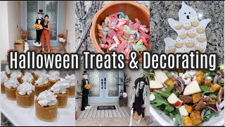 Halloween Treats amp Decorate With Me A Couple Healthier Options Too For Movie Night or Thanksgiving [upl. by Arakaj986]