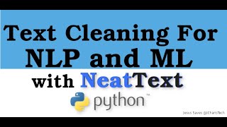 Text Cleaning For NLP in Python [upl. by Averell]