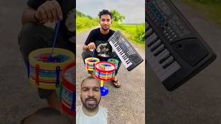 Electronic piano vs drum set l unboxing and testing l 😃😱 electronicinstrument drumset electronic [upl. by Einnil]