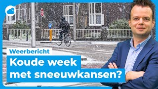 Weerbericht koude week met sneeuwkansen ❄️ [upl. by Damiani]