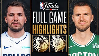 Dallas Mavericks vs Boston Celtics FULL GAME 1 Highlights  June 6 2024 NBA Finals [upl. by Eamanna]