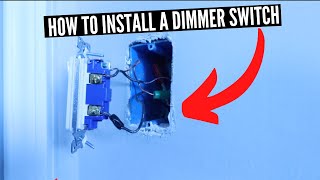 How To Install A Dimmer Switch DIY [upl. by Terrel]