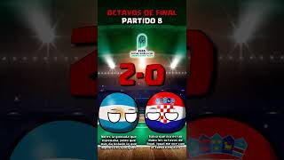 OCTAVOS DE FINAL ARGENTINA vs CROACIA COPA MUNDIAL DE FUTSAL 2024 countryballs [upl. by Wavell590]