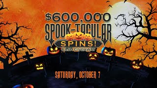 600000 Spooktacular Spins Cash Giveaway at Coushatta Casino Resort [upl. by Hartman]