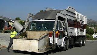 EDCO Waste amp Recycling  CWS Front Loader 536  Greenwaste Collection [upl. by Peace]