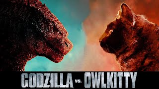 Godzilla vs Cat OwlKitty Parody [upl. by Cirenoj]