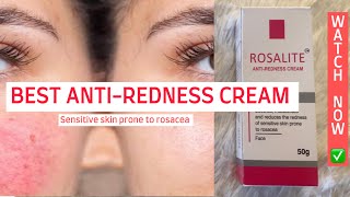 ROSALITE ANTIREDNESS CREAMskin allergy sensitive skin prone to rosaceabeauty review skincare [upl. by Arebma]