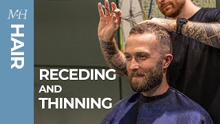 Haircut For Receding and Thinning Hair [upl. by Bose554]