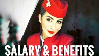 QATAR AIRWAYS CABIN CREW  SALARY and BENEFITS [upl. by Luz]