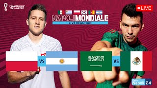 LIVE MONDIALI ArgentinaPolonia 🇦🇷🇵🇱 MessicoArabia Saudita 🇲🇽🇸🇦 in DIRETTA [upl. by Katusha]