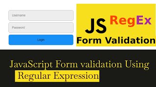 JavaScript Form Validation  Using Regular Expressions  Simplified [upl. by Pantheas]