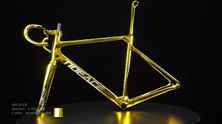 2024 GoldenLegend Series Tideace Bikes CR025 Ultra Light Climbing Disc Brake Carbon Road Bike Frame [upl. by Eiraminot]