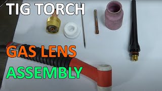 How to install a gas lens on a Tig welding torch [upl. by Ahsiekel]