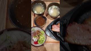 BACON HAMBURG STEAK TEISHOKU marimarvlog3757 shourts satisfying [upl. by Jorie]