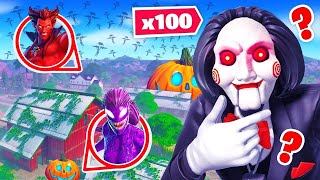 100 WIDZÓW CHOWANEGO NA HALLOWEEN w FORTNITE [upl. by Stevena849]