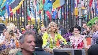 Broadway Mamma Mia Cast arriving amp performing live at Today Show Plaza in New York [upl. by Schenck]