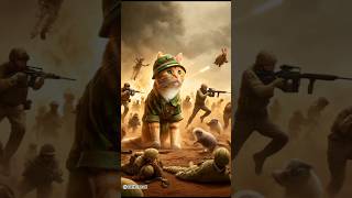 Army cat win the battle cat cute kitty  Army cat  cat soft talk [upl. by Firman]